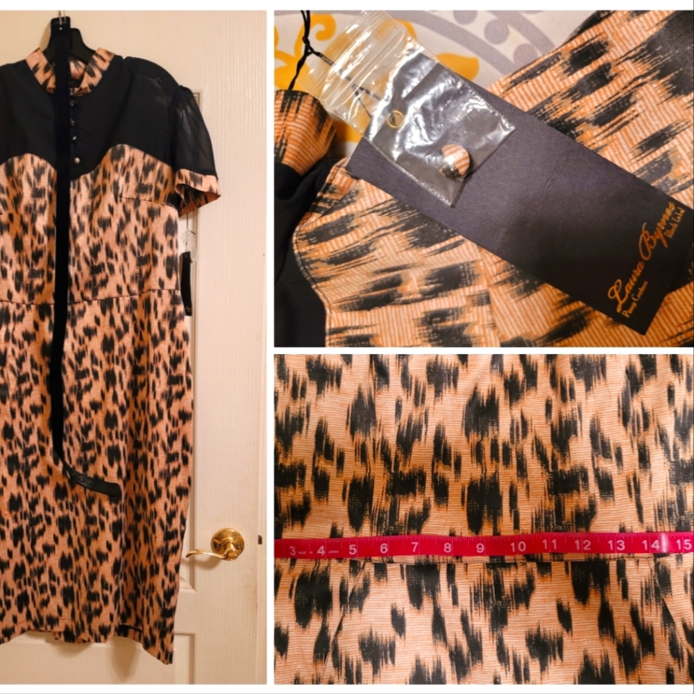 New with tags Laura Byrnes high-collared dress.